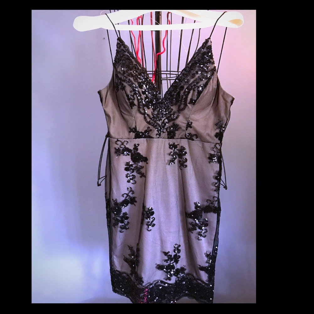 Black and nude short dress size small
